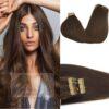 Extensiones adhesivas #castaño claro #4